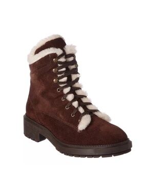 Aquatalia Lenore Brown Suede Waterproof Boots Size 7